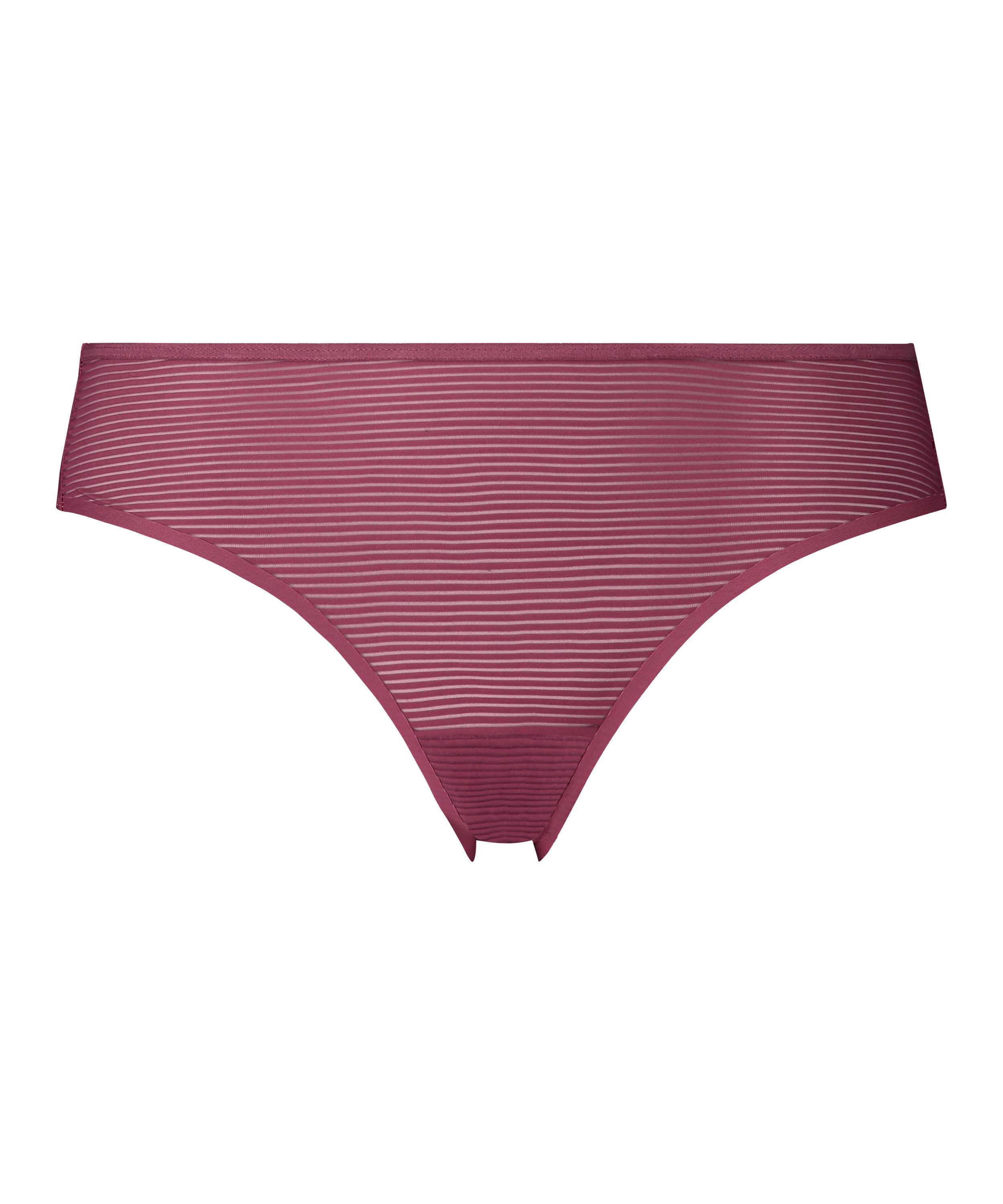 Brasileña Invisible Stripe mesh, Rojo, main
