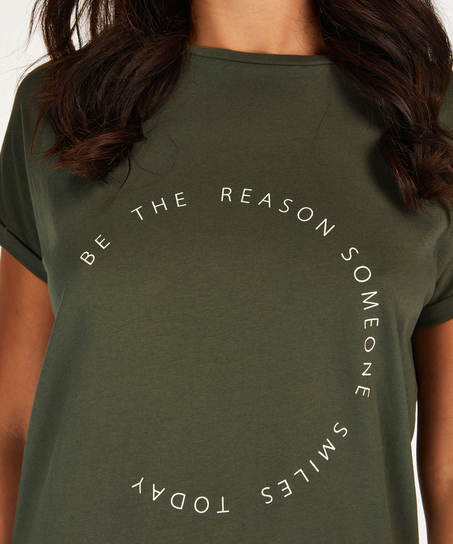 Camis&oacute;n de escote redondo, Verde