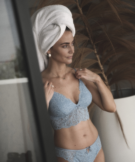 Bralette triangular Posie, Azul