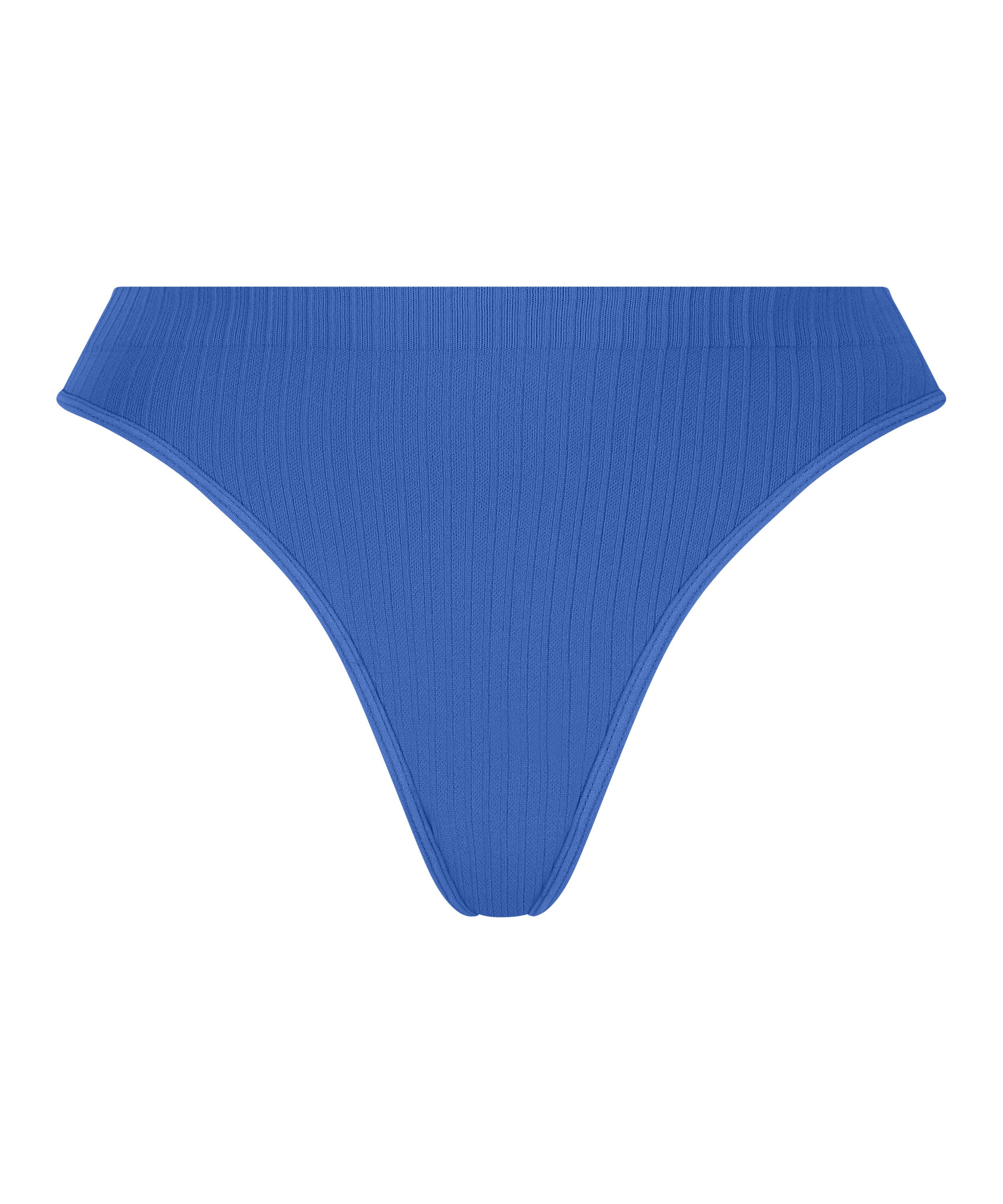 Tanga de tiro alto Dianne, Azul