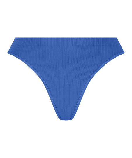 Tanga de tiro alto Dianne, Azul