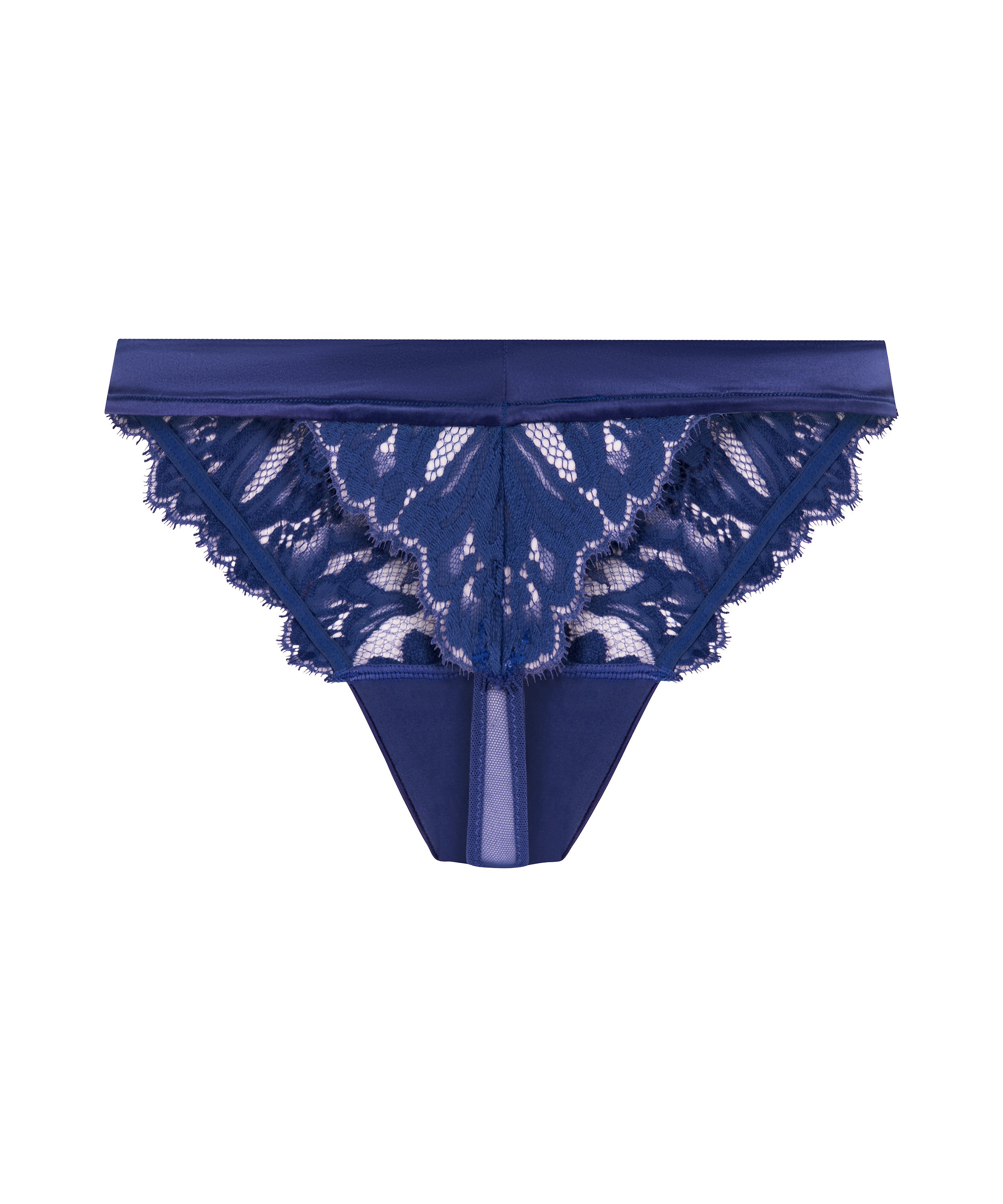 Tanga Grace de tiro alto, Azul, main