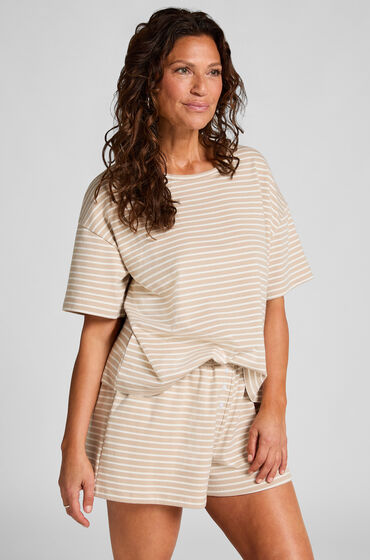 Hunkemöller Conjunto de pijama de punto jersey Beige