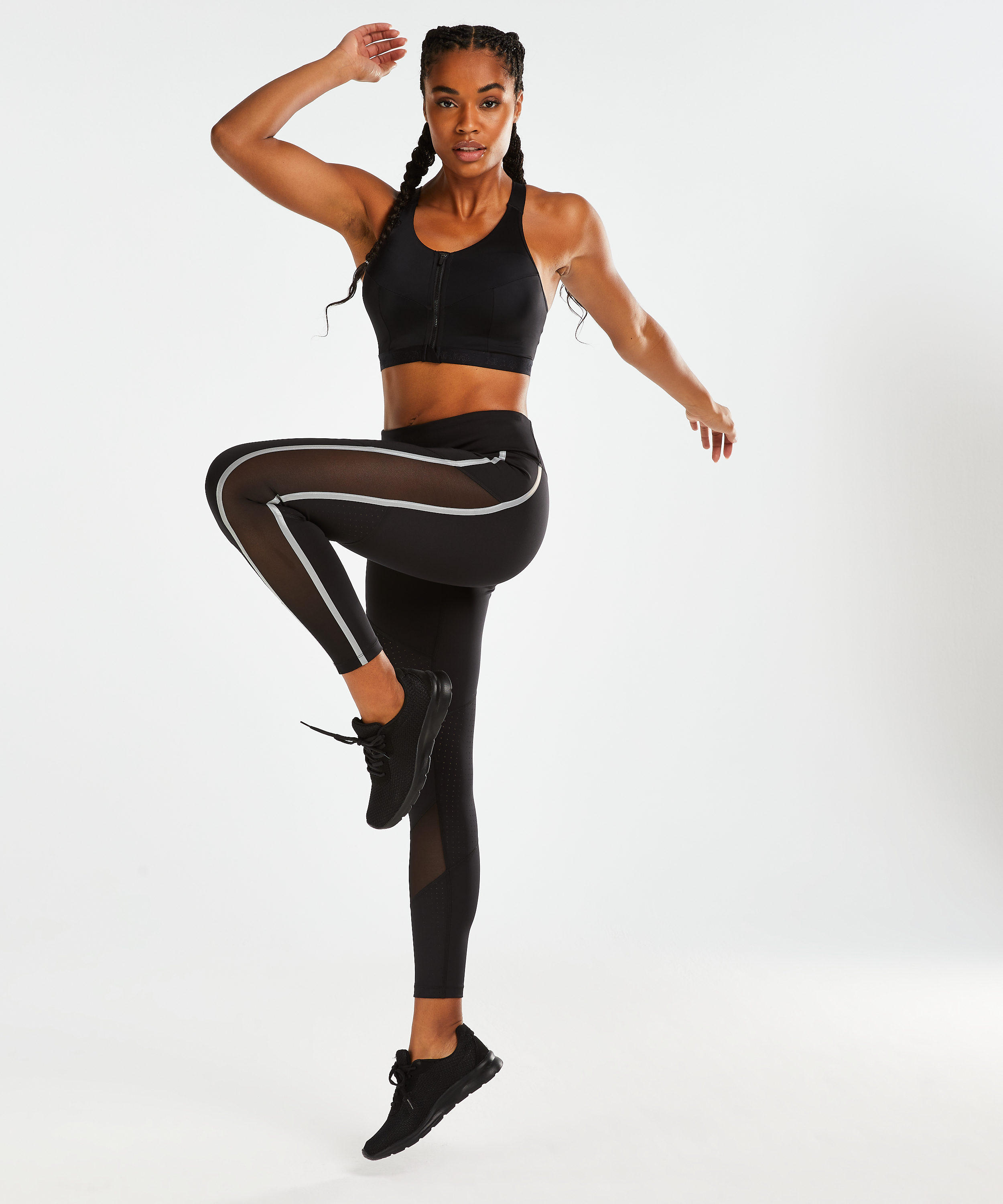Leggings de deporte HKMX Regular Waist, Negro, main