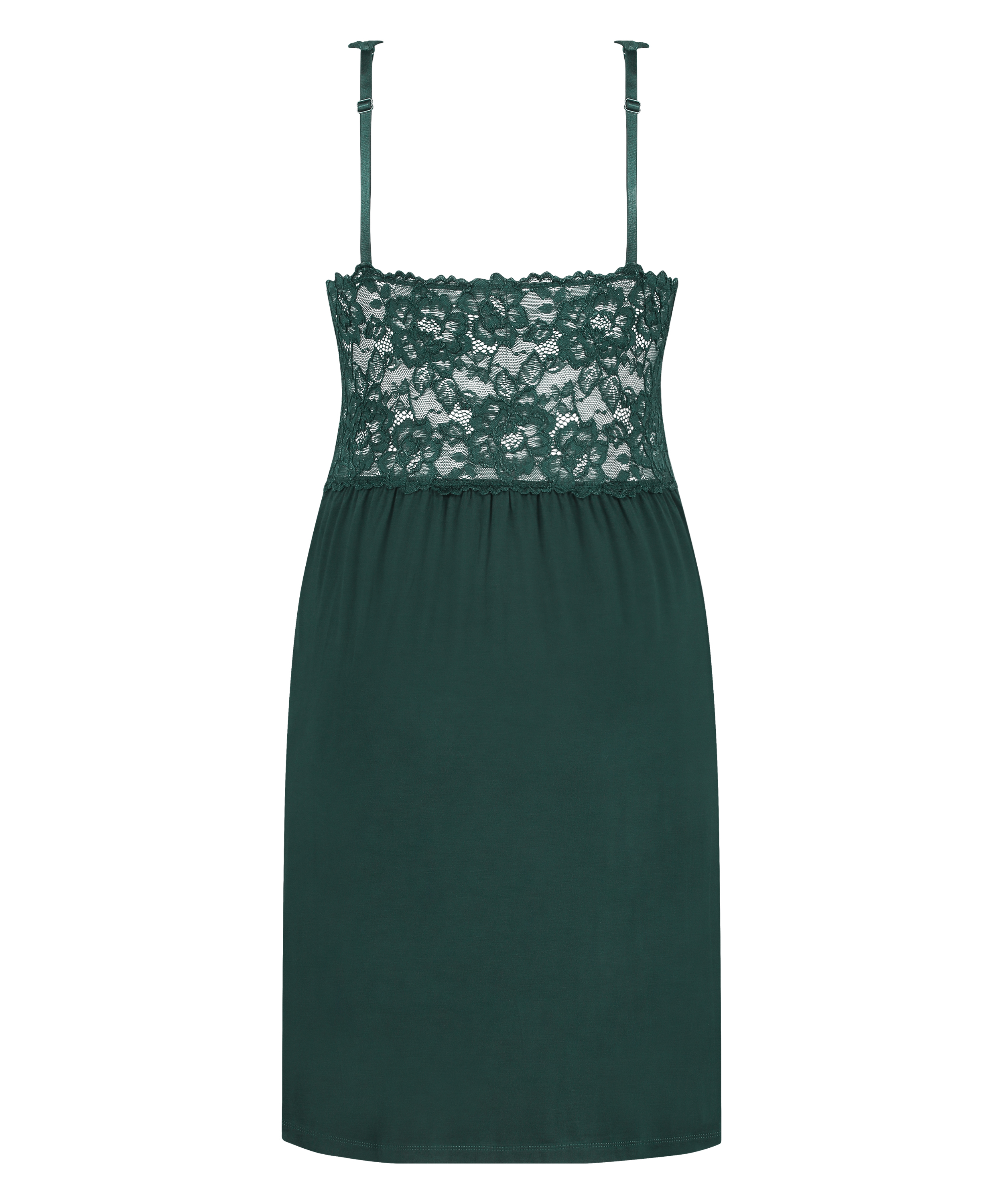 Vestido lencero Nora Lace, Verde, main