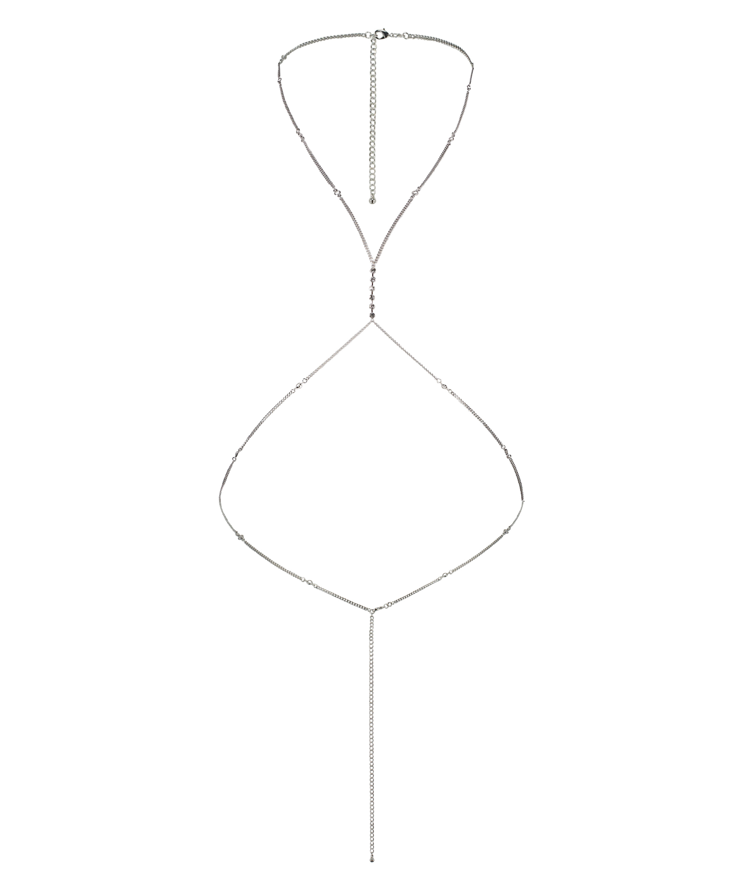 Bodi de arnés y cadenas, Gris, main