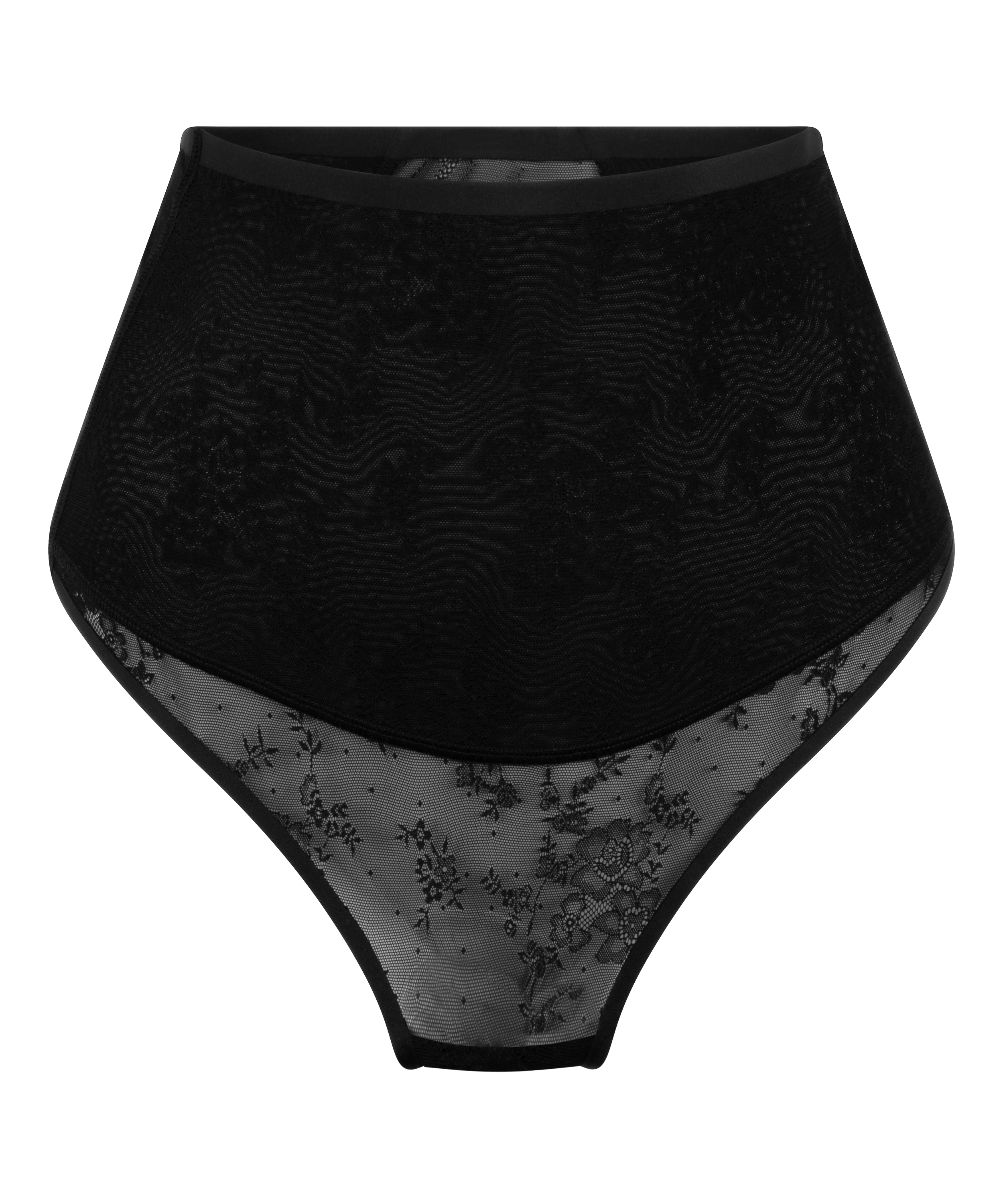 Tanga de encaje Shaping, Negro, main