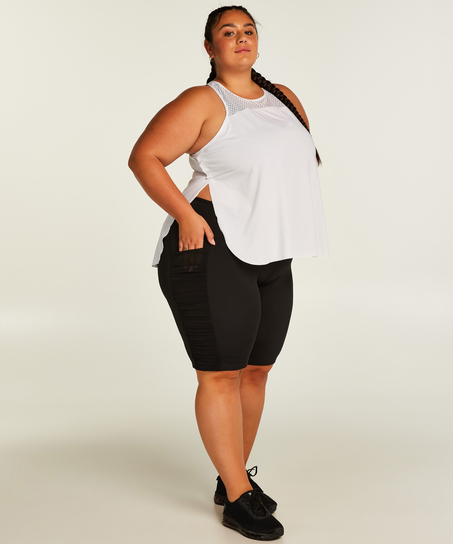 HKMX Camiseta sin mangas Performance, Blanco