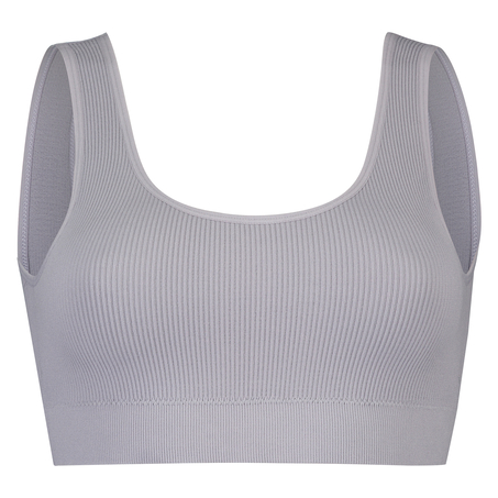 Bralette sin costuras, Gris