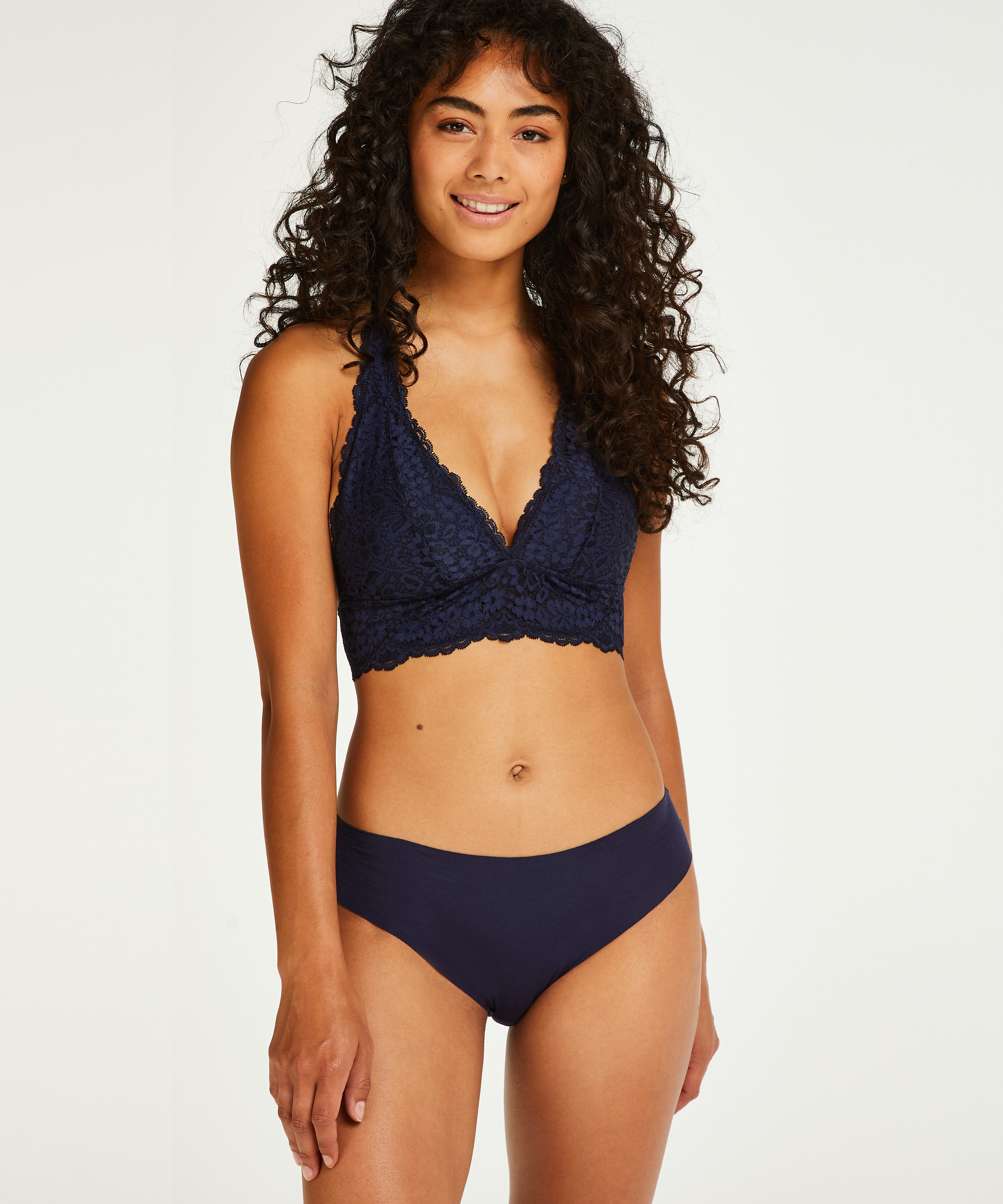 Braguita invisible Algodón, Azul, main