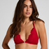 Bralette triangular Whitney, Rojo