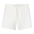 Shorts de canalé, Blanco
