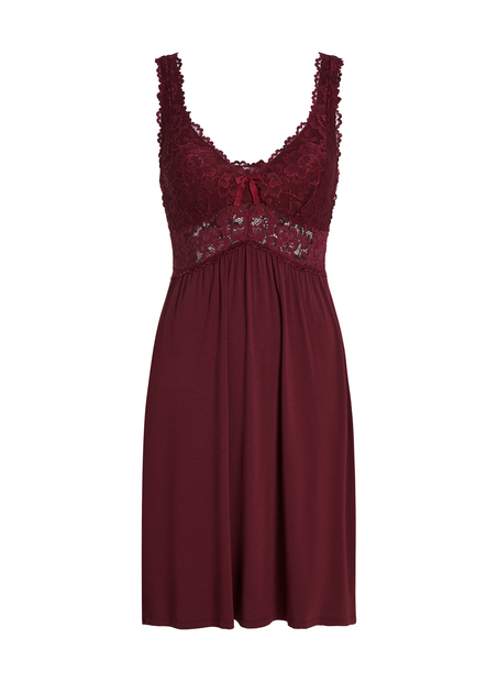 Vestido lencero Nora Lace, Morado