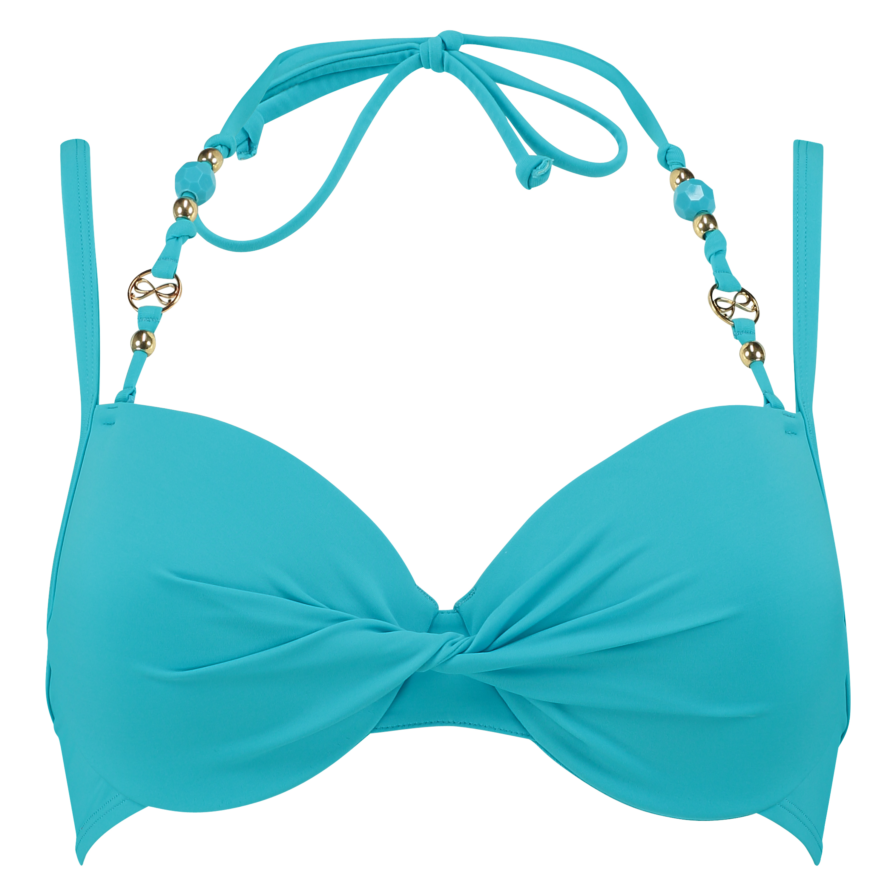 Top de bikini preformado Necklace Wave, Azul, main