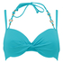 Top de bikini preformado Necklace Wave, Azul