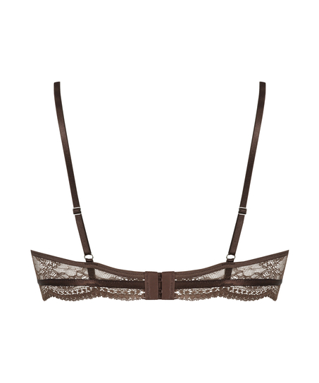 Sujetador de aros no preformado Isabelle, Marr&oacute;n