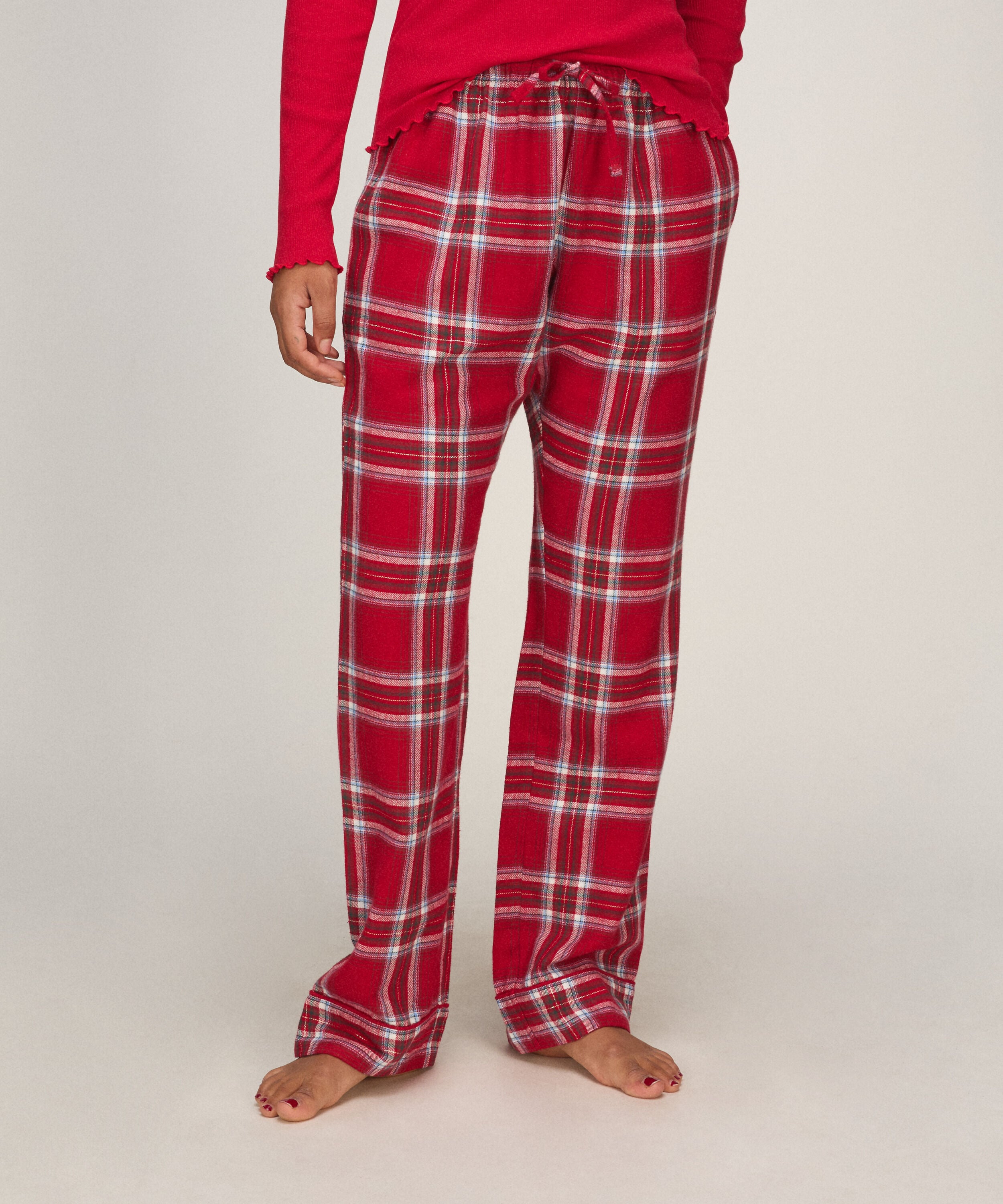 Petite pantalones de pijama de franela, Rojo Petite pantalones de pijama de franela, Rojo