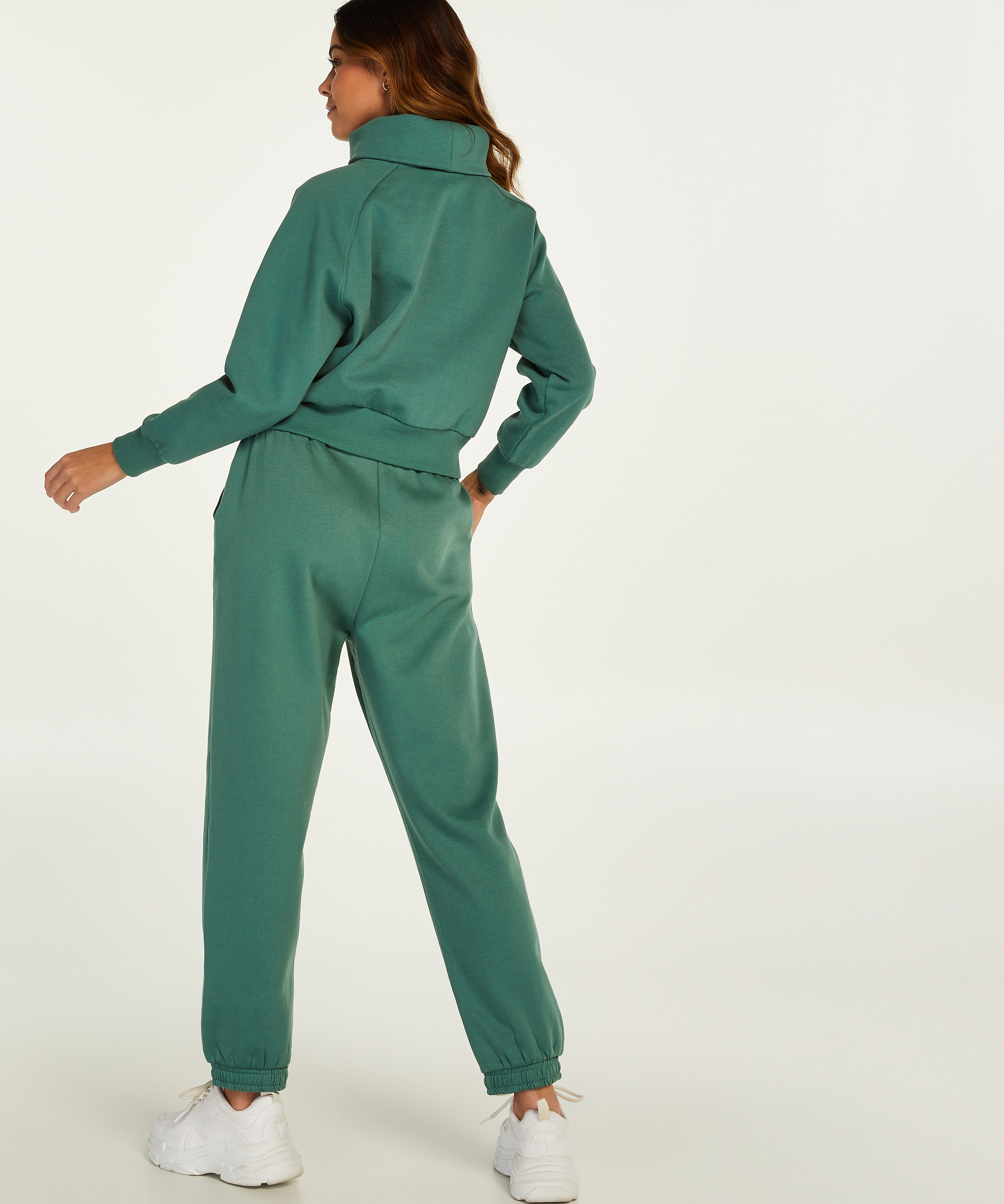 Sudadera de cuello alto, Verde, main