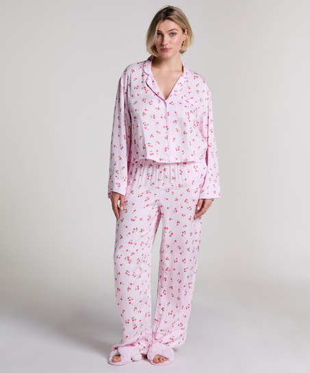 Pantalón de satén, Rosa