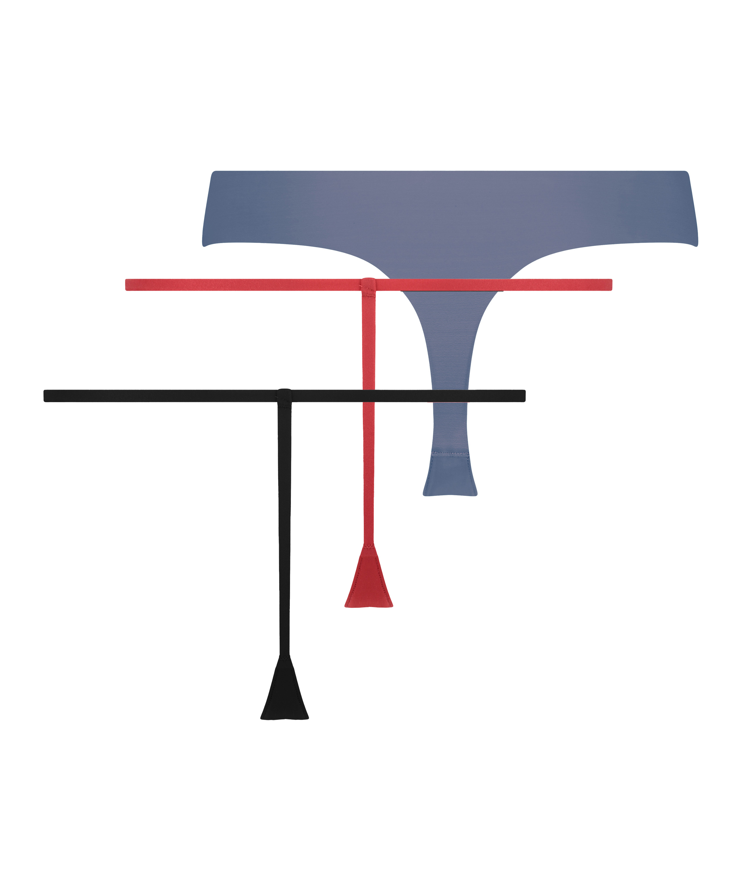 Lote de 3 tangas invisibles, Gris, main