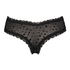 Brasile&ntilde;a en forma de V burn-out mesh, Negro