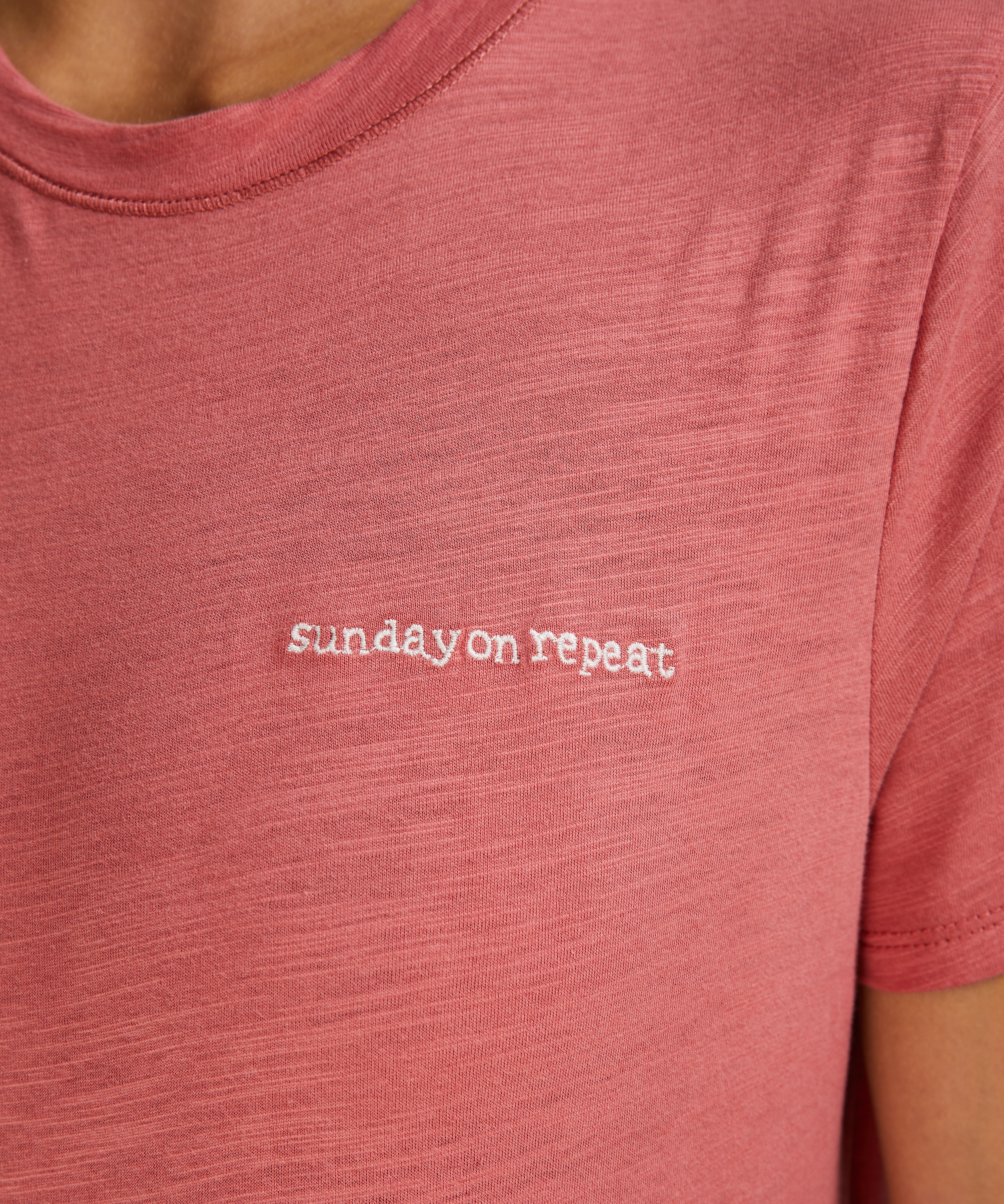 Top de pijama de manga corta, Rosa, main