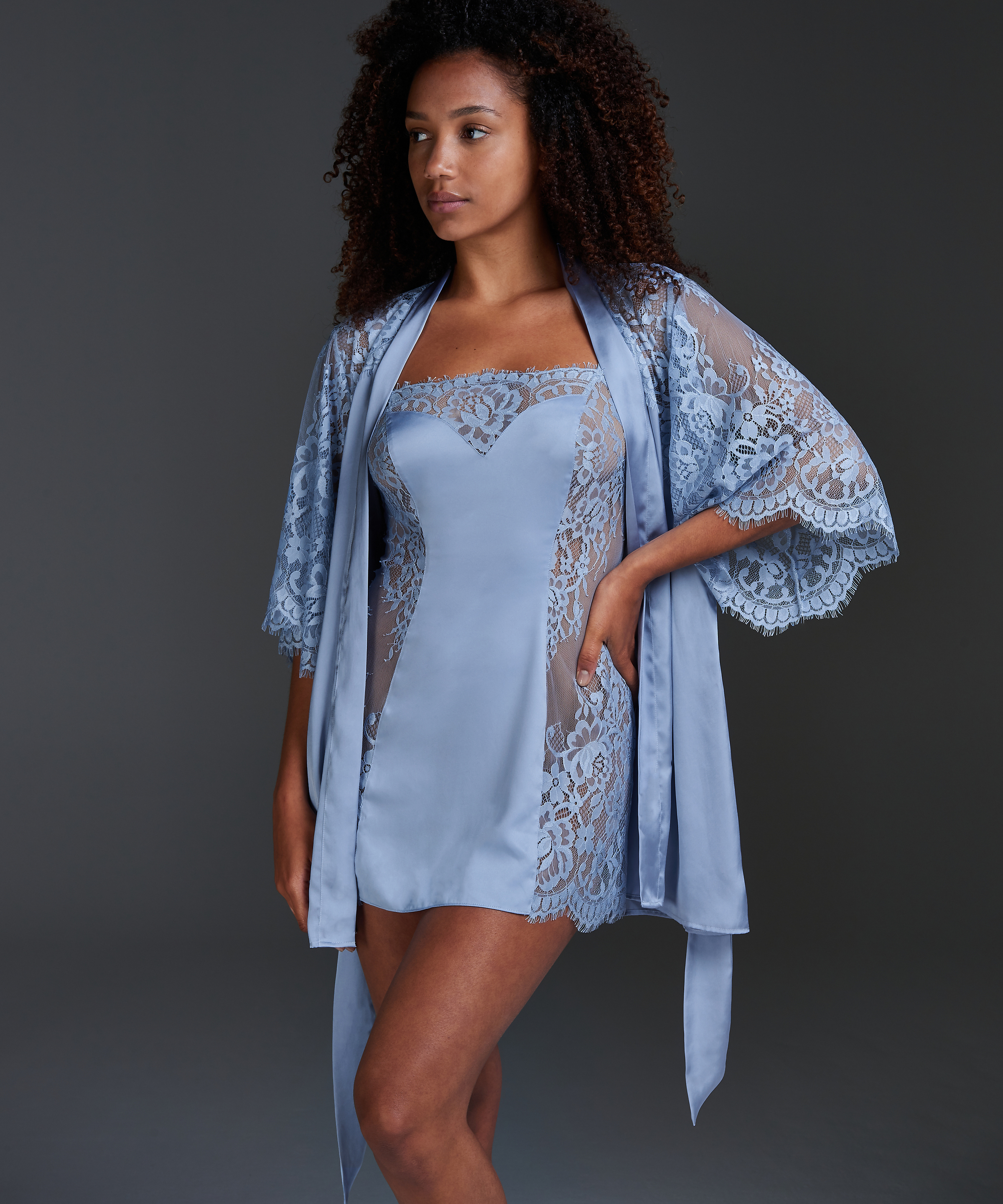 Vestido tipo camisón Jennifer, Azul, main