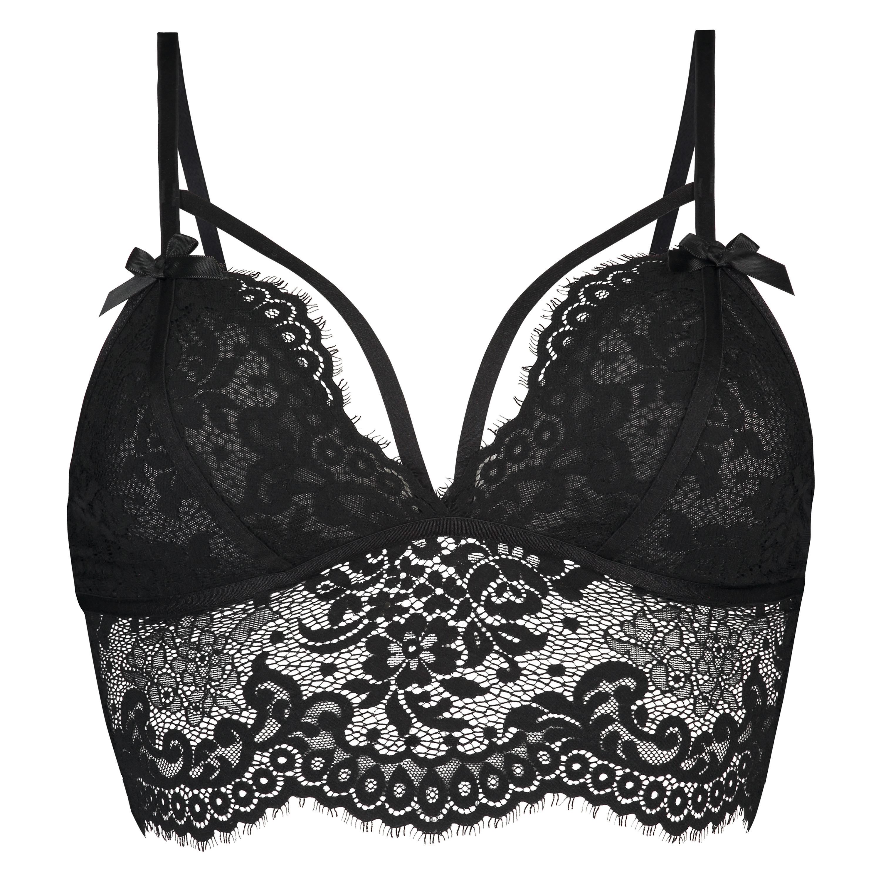 Bralette Longline Donatella, Negro, main