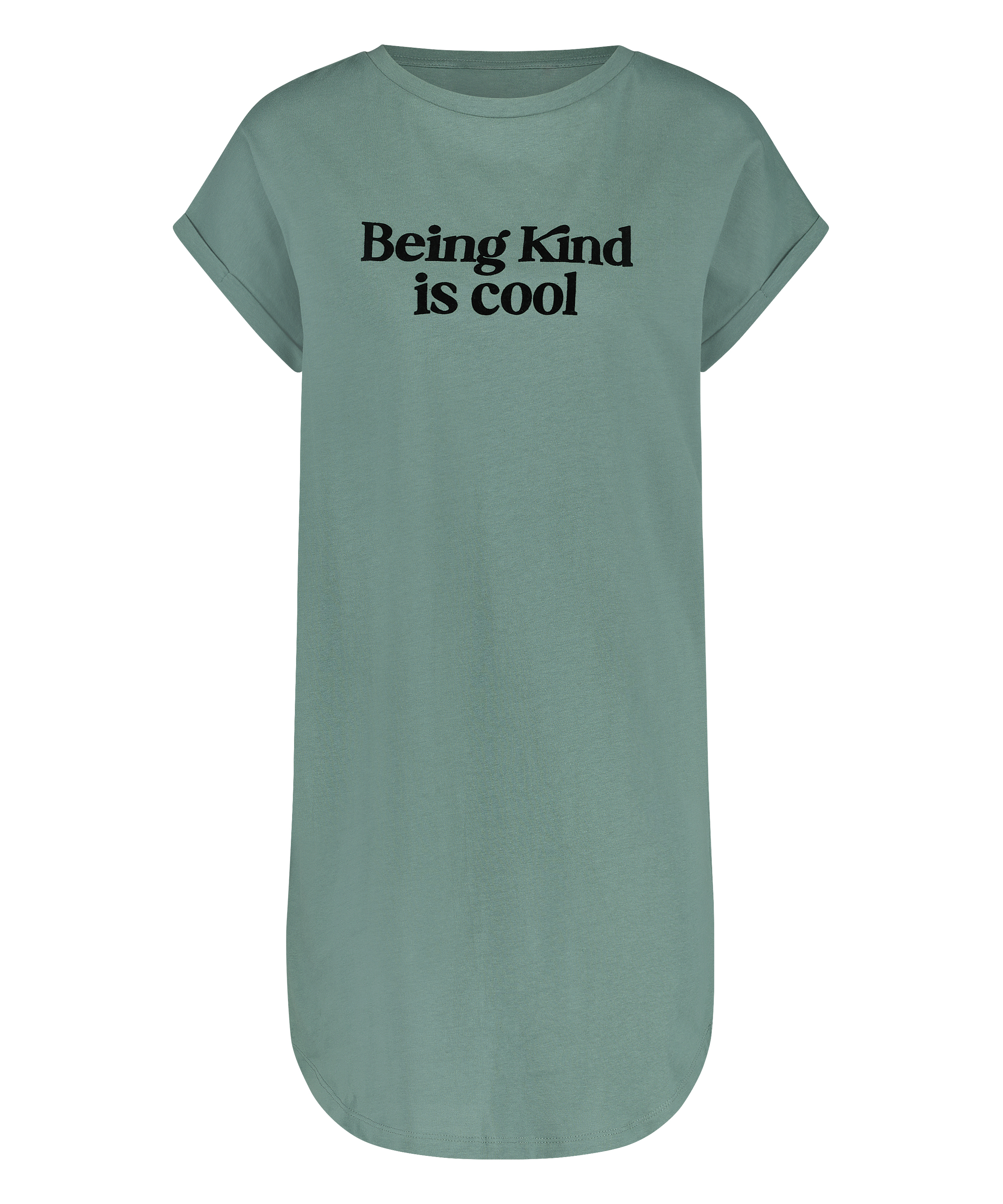 Camisón de escote redondo, Verde, main