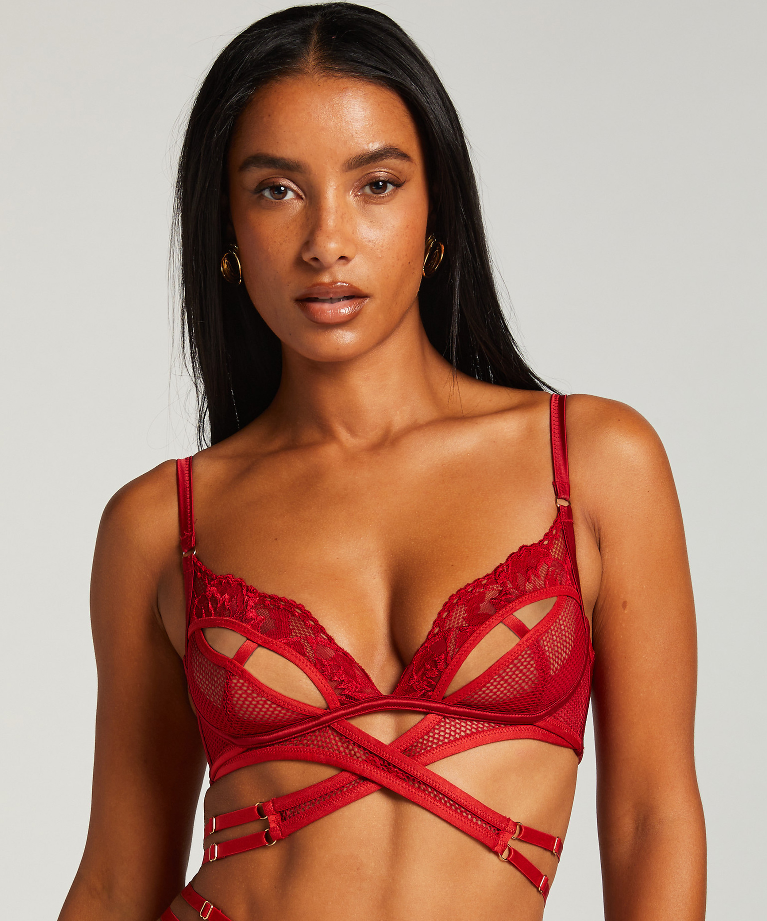 Bralette Pleasure, Rojo, main