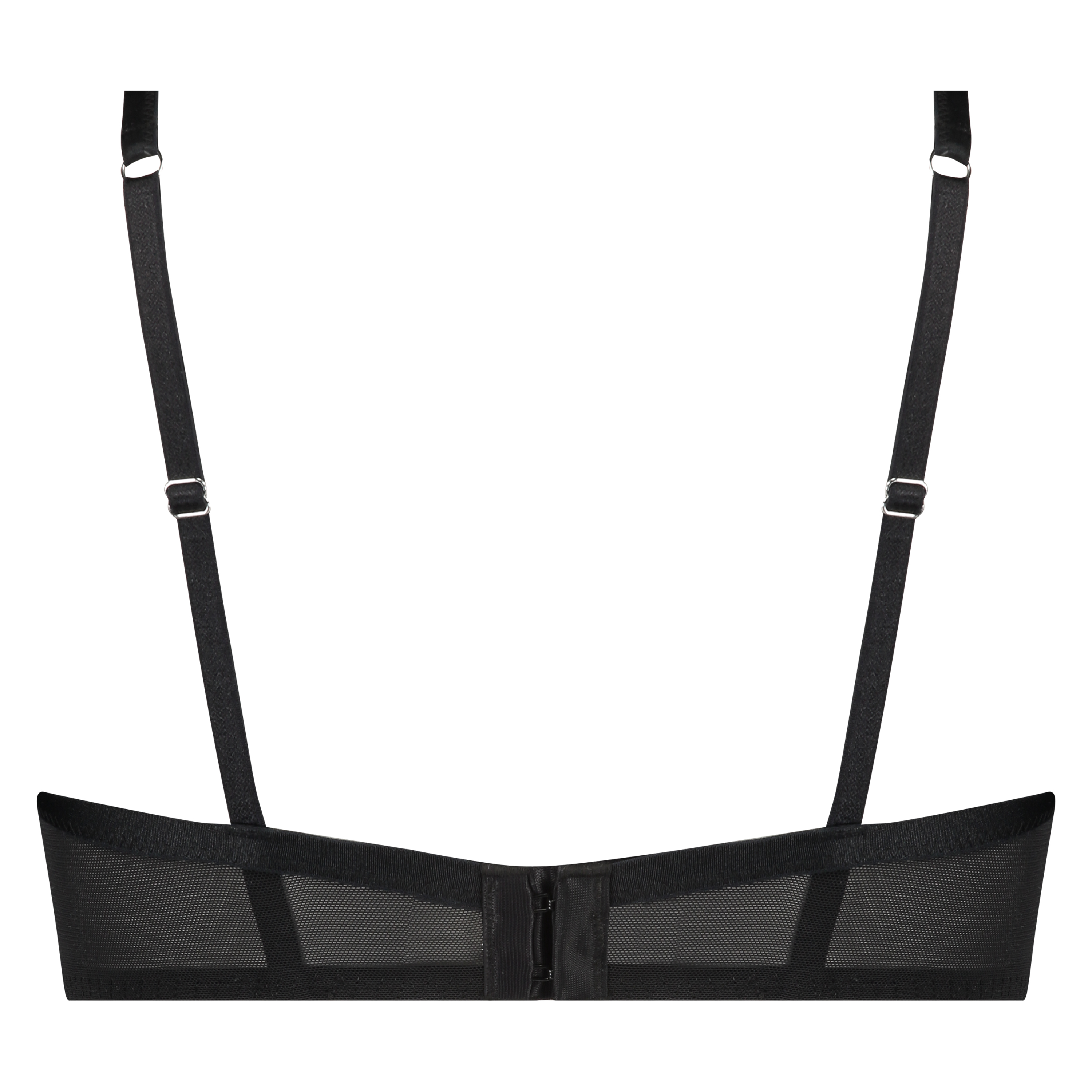 Sujetador de media copa con aros y relleno Cardi, Negro, main