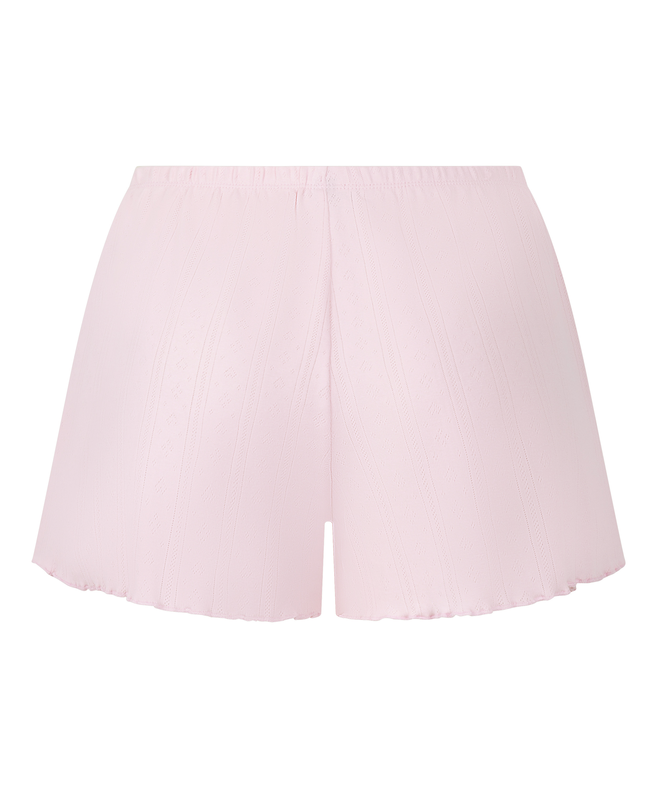 Short en pointelle, Rosa, main