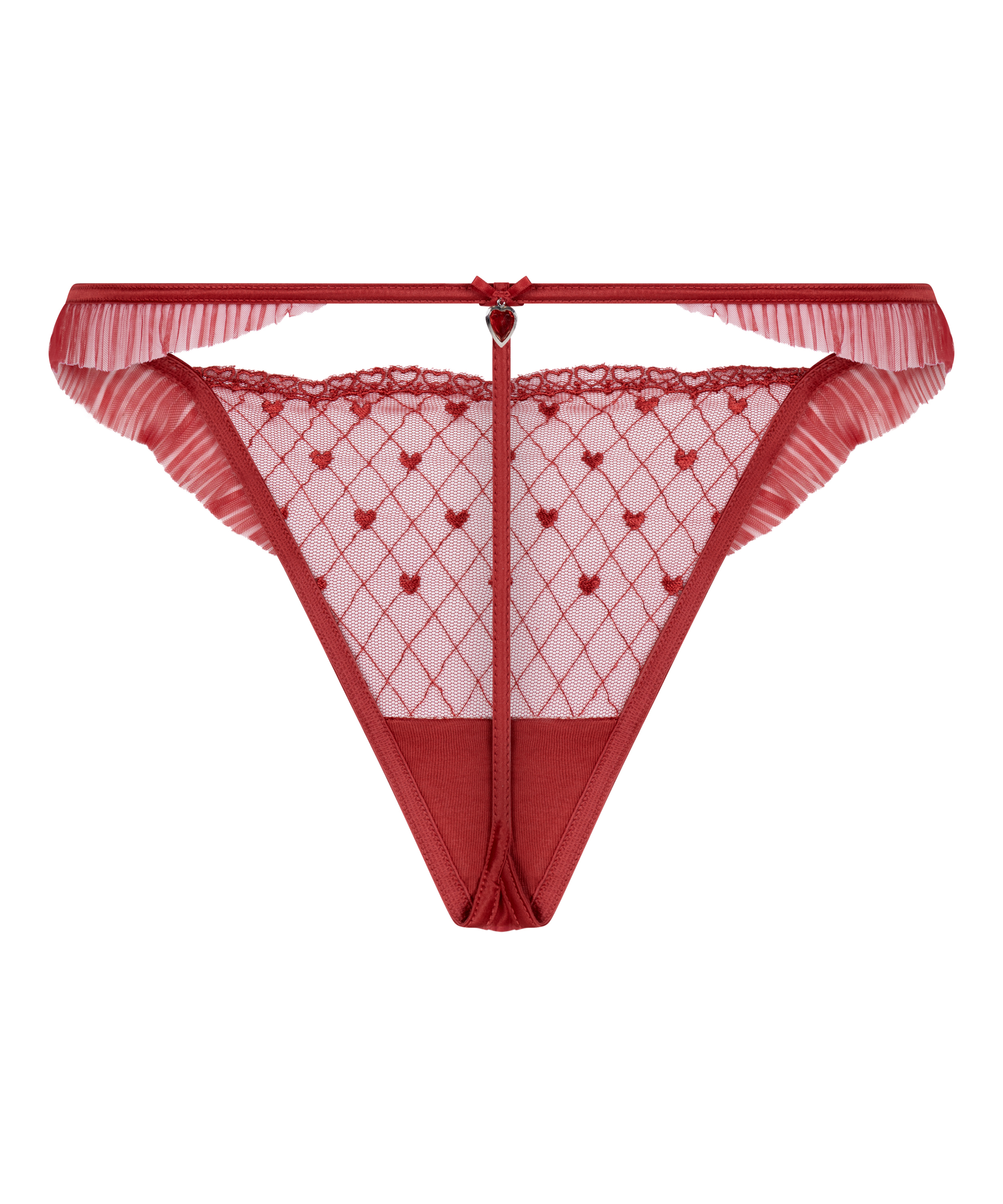 Tanga de talle alto Cordelie, Rojo, main
