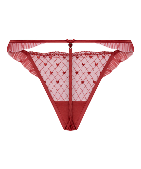 Tanga de talle alto Cordelie, Rojo