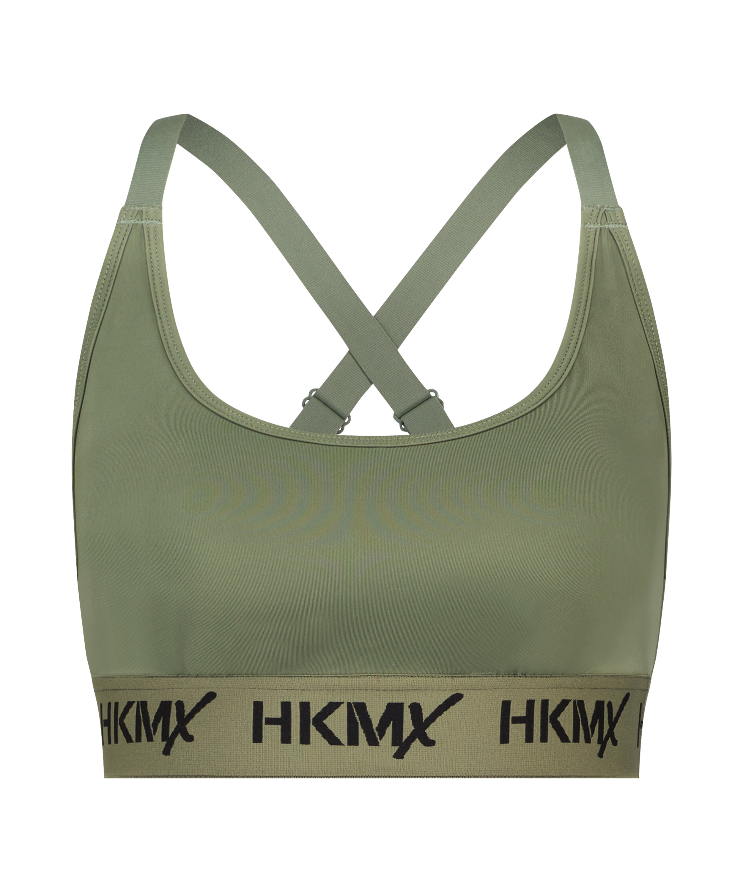HKMX Sujetador deportivo The Crop Logo nivel 1, Verde, main
