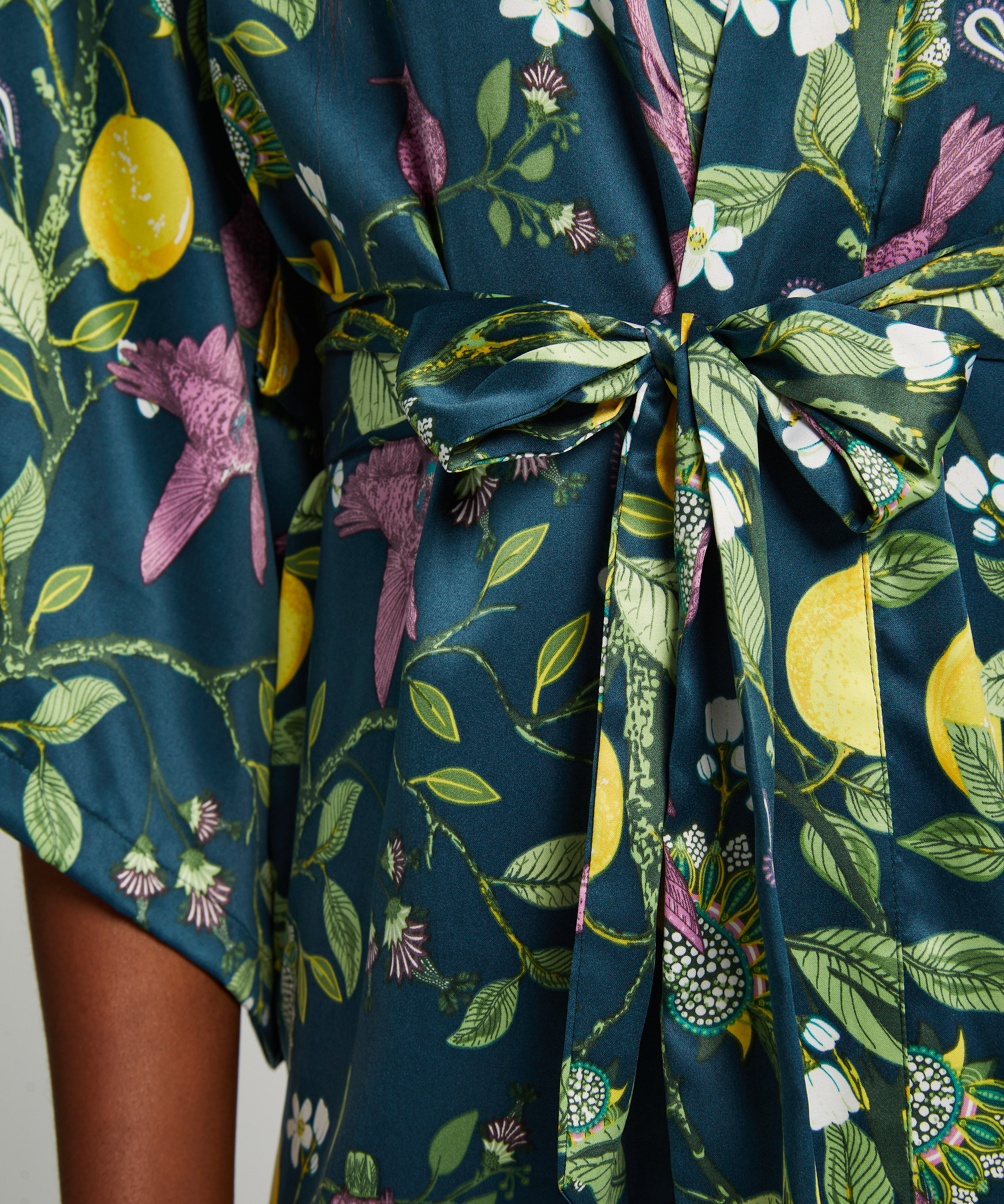 Kimono Satin, Azul, main