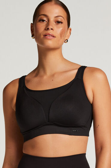 hunkemoller sujetador deportivo hkmx the elite de nivel 3 negro
