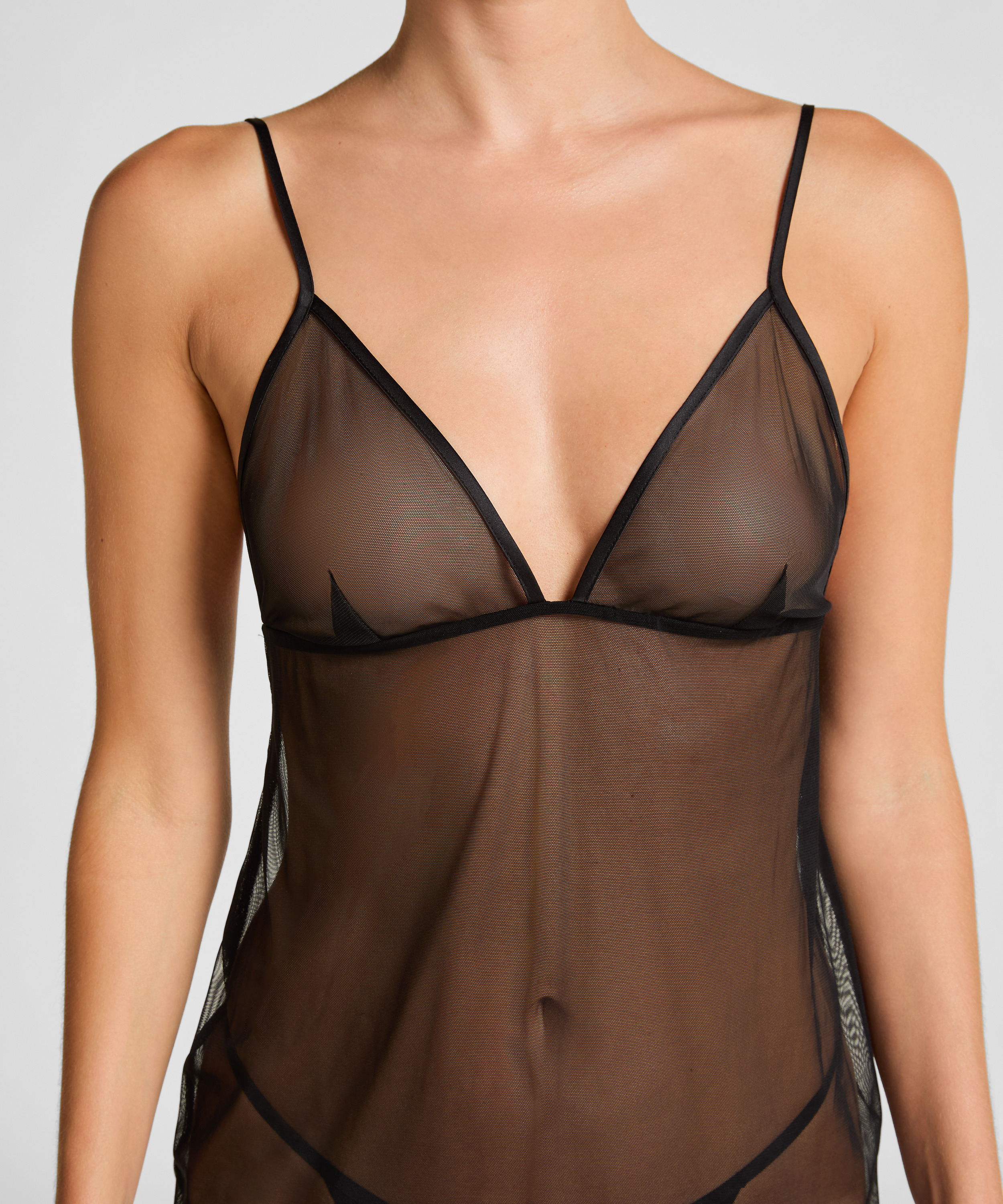 Vestido combinaci&oacute;n Marie, Negro, main