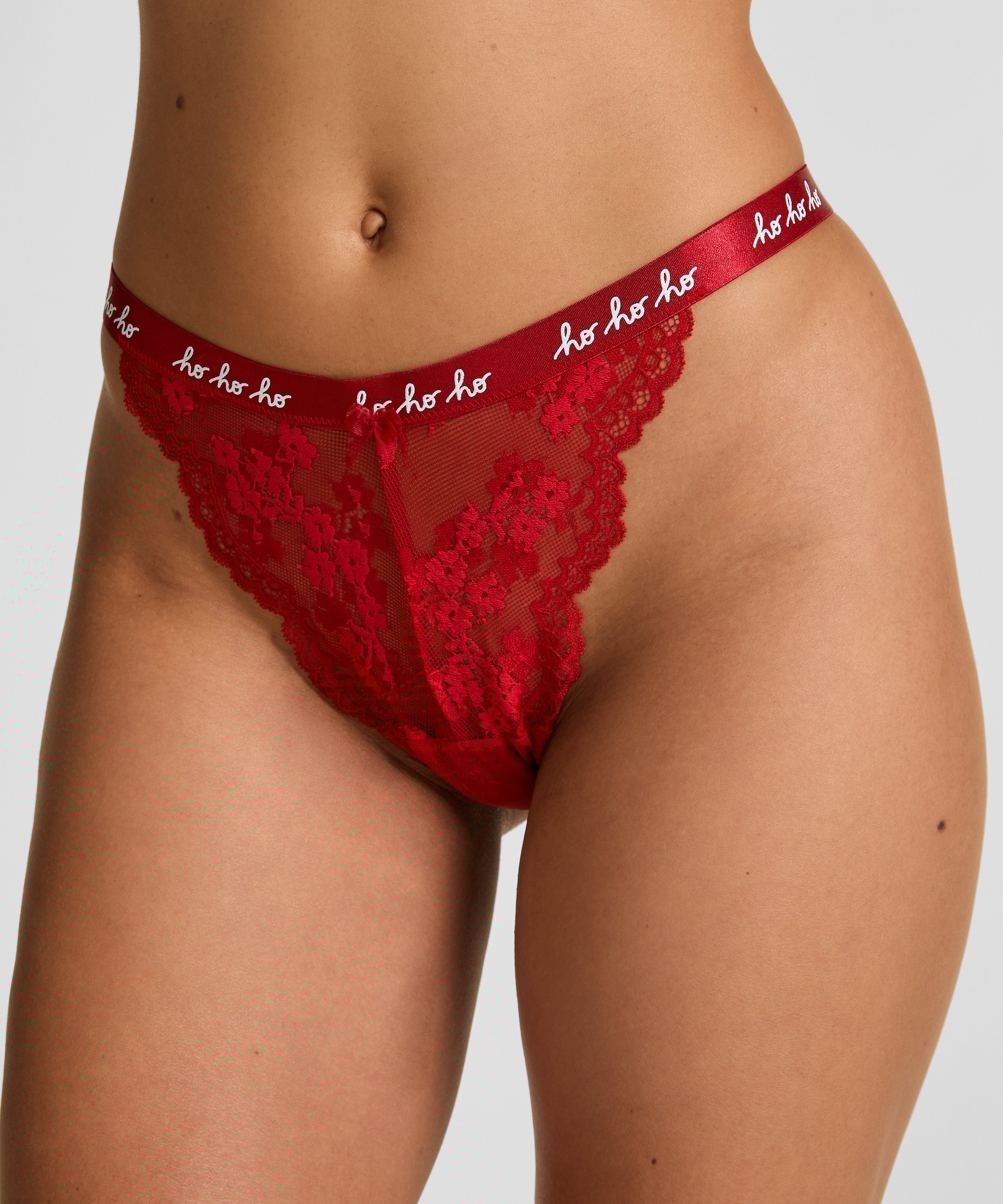 Conjunto de regalo de tanga de Navidad, Rojo, main