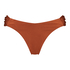 Braguita de bikini de tiro alto Sahara, marrón