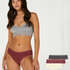 Pack de 3 braguitas Beautiful, Rojo