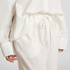 Pantalón de pijama de algodón Seersucker, Blanco