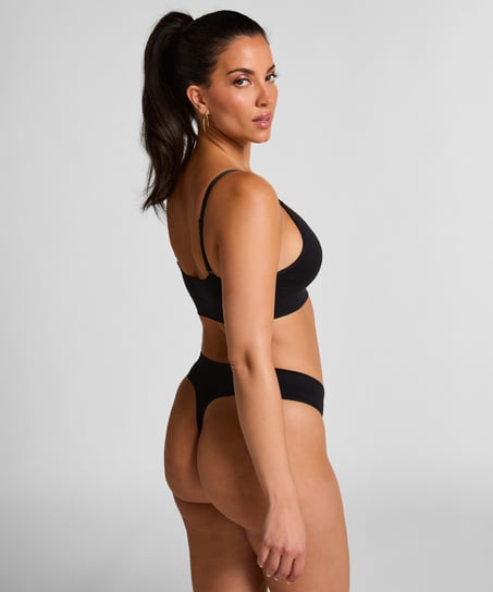 Bralette triangular Dide, Negro