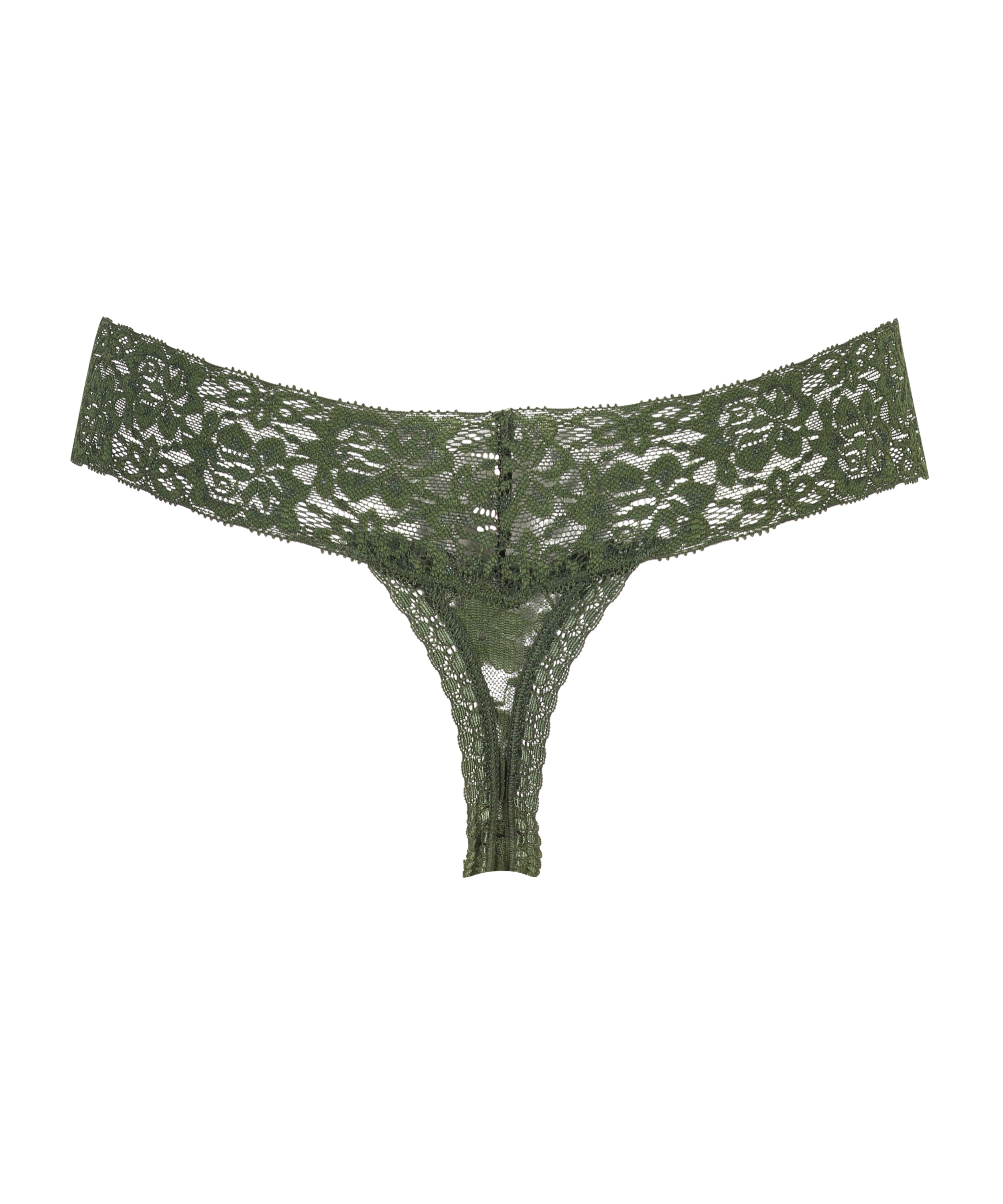 Tanga de corte ultra bajo en forma de V, Verde, main