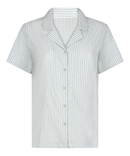 Chaqueta de punto a rayas, Verde