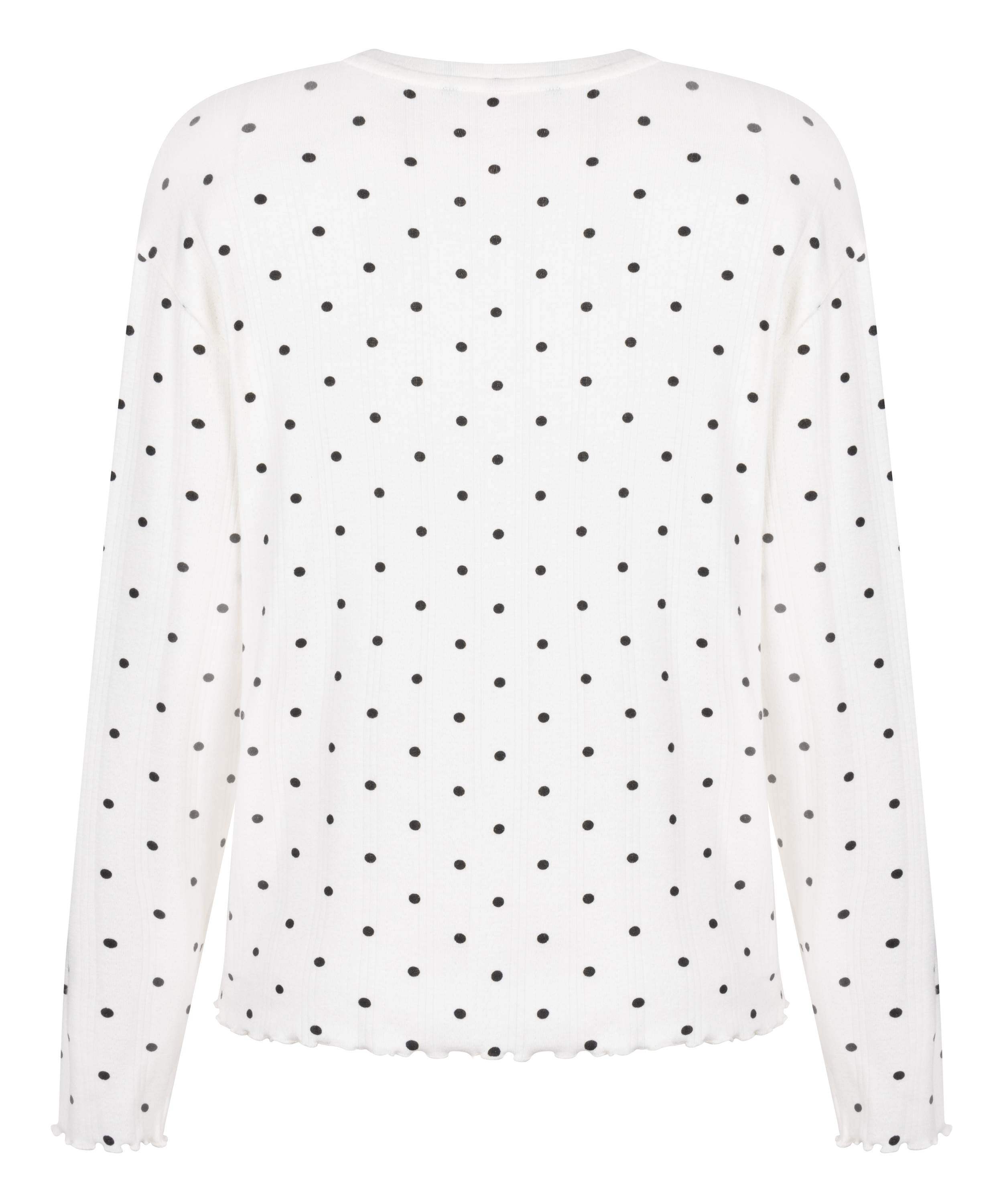 Pyjama Top Loose Pointelle, Blanco, main
