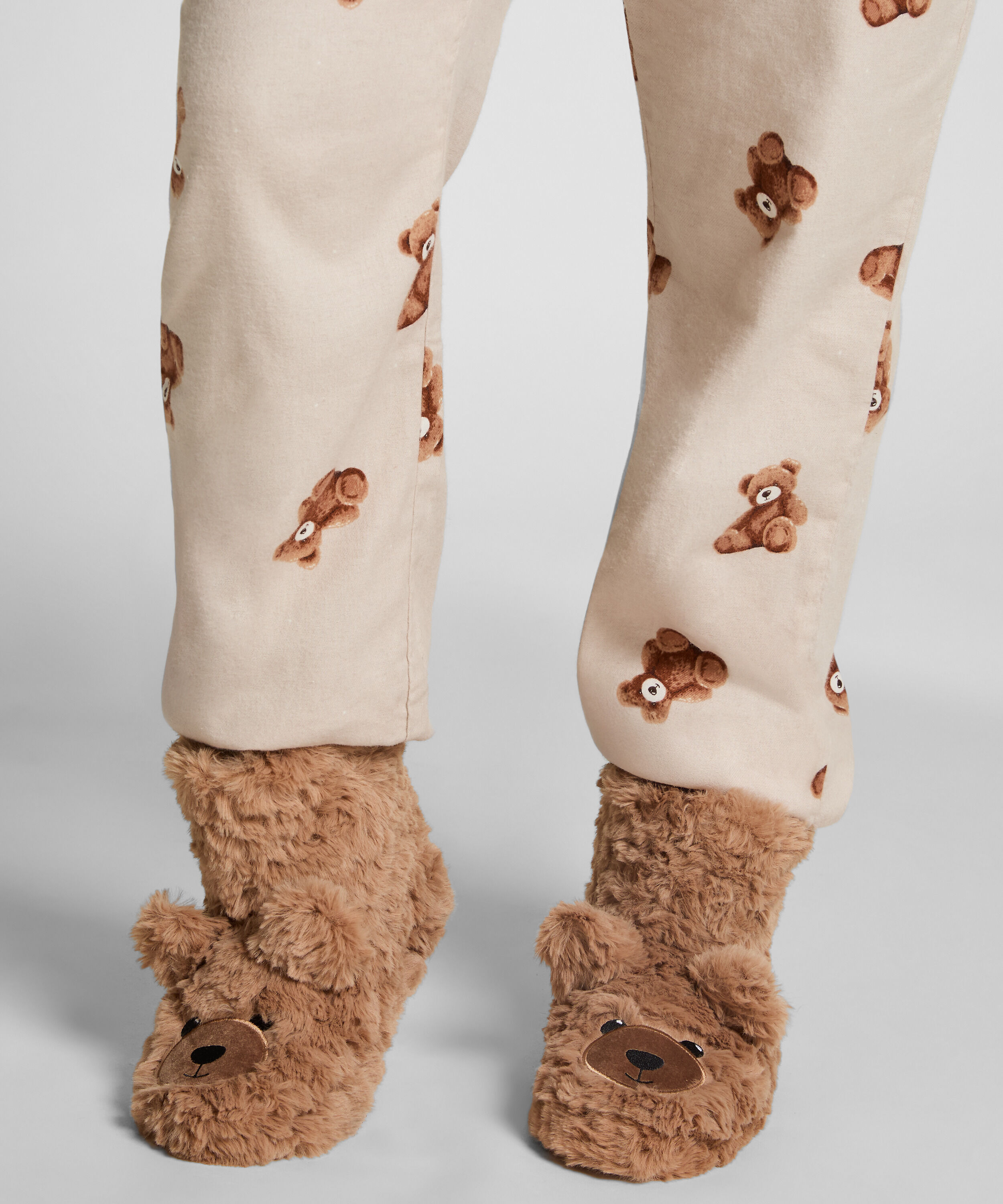 Pantuflas Teddy Bear, Beige