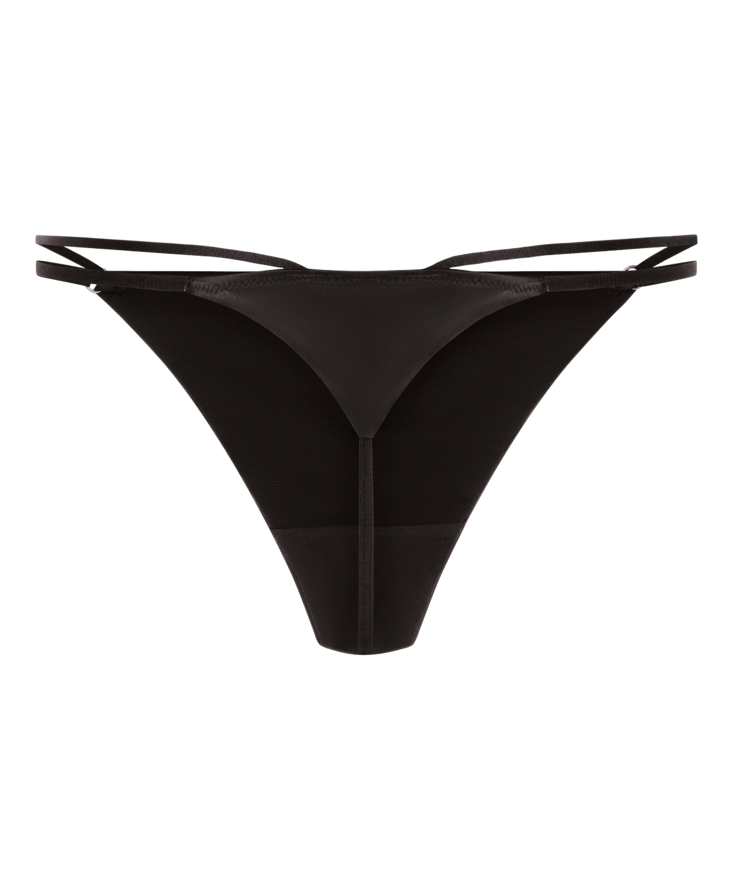 Tanga de tiro alto Hilton, Negro, main