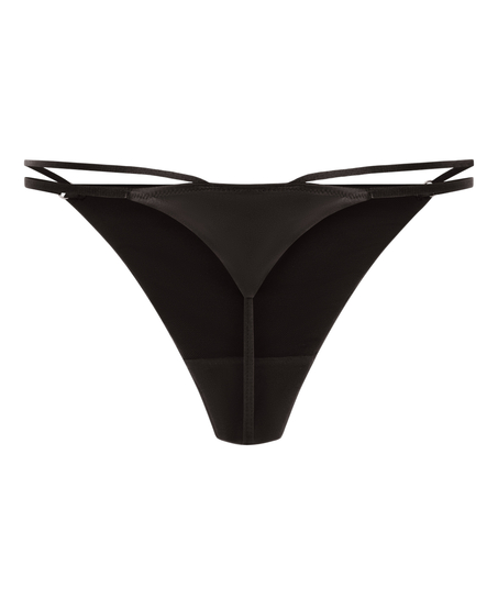Tanga de tiro alto Hilton, Negro