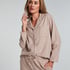 Top de pijama Flanel Essentials, Beige